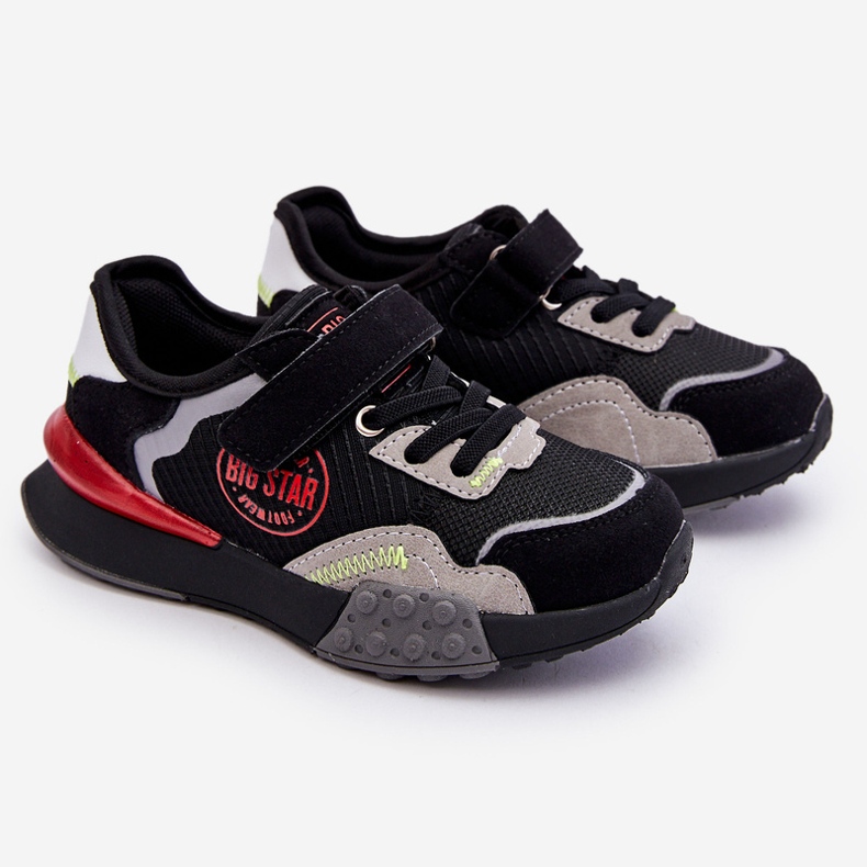 Børnesneakers Memory Foam System Big Star LL374224 Sort 1