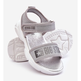 Velcro-sandaler til børn Big Star LL374194 Sølv 2