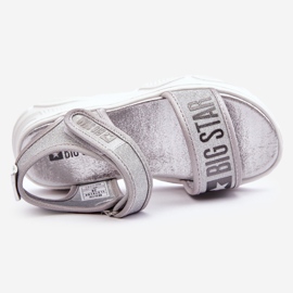 Velcro-sandaler til børn Big Star LL374194 Sølv 3
