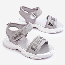 Velcro-sandaler til børn Big Star LL374194 Sølv 4