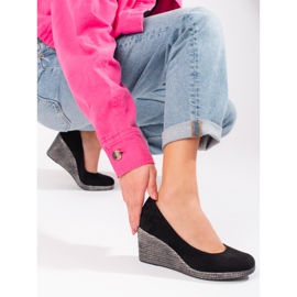 W. Potocki Kvinders sorte wedge pumps Potocki 2
