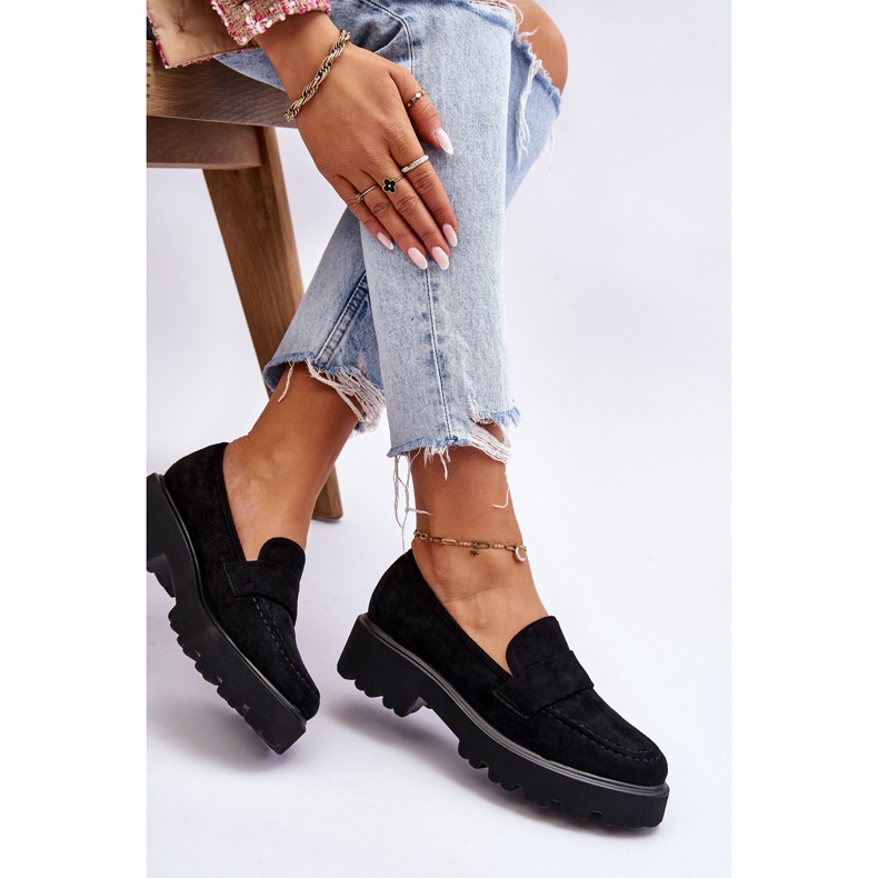 Vinceza Klassiske ruskind Loafers Sort Corrin 2