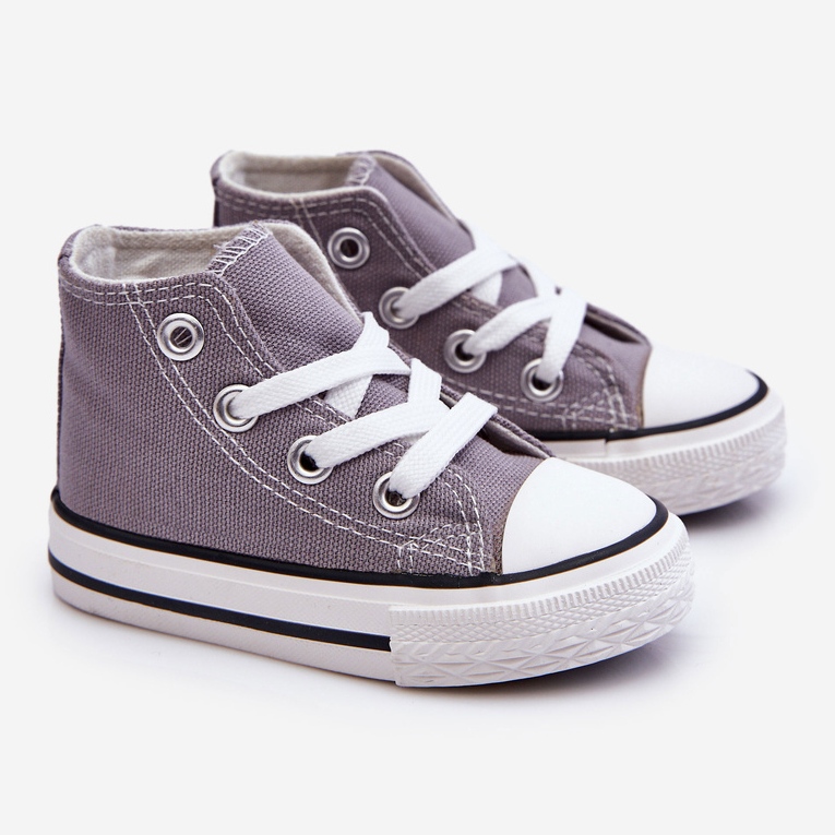 Høje børnesneakers Grå Filemon 1