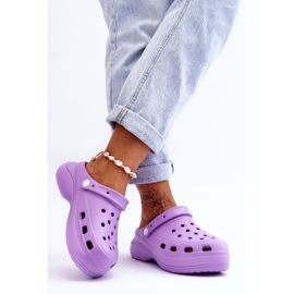 FS1 Dame skum hjemmesko Crocs Lilla Coline 2