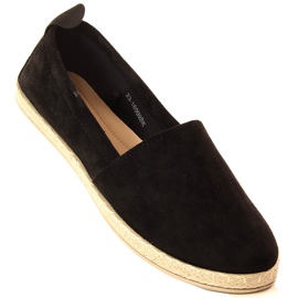 Sorte slip-on espadriller til kvinder Potocki 16009 1