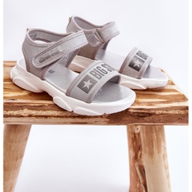 Velcro-sandaler til børn Big Star LL374194 Sølv 6