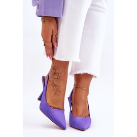 Klassiske lilla Whitley Spitz høje hæle violet 1