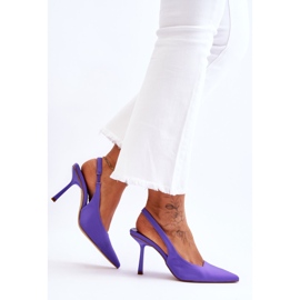 Klassiske lilla Whitley Spitz høje hæle violet 3