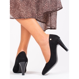 Klassiske elegante Shelovet pumps til kvinder sort 2