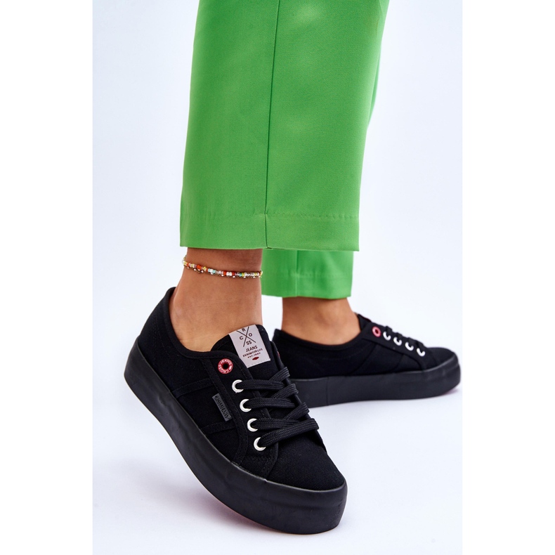 Platform Sneakers til kvinder Cross Jeans LL2R4039 Sort 2