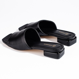 Klassiske sorte Shelovet-sandaler med hæle til kvinder 5