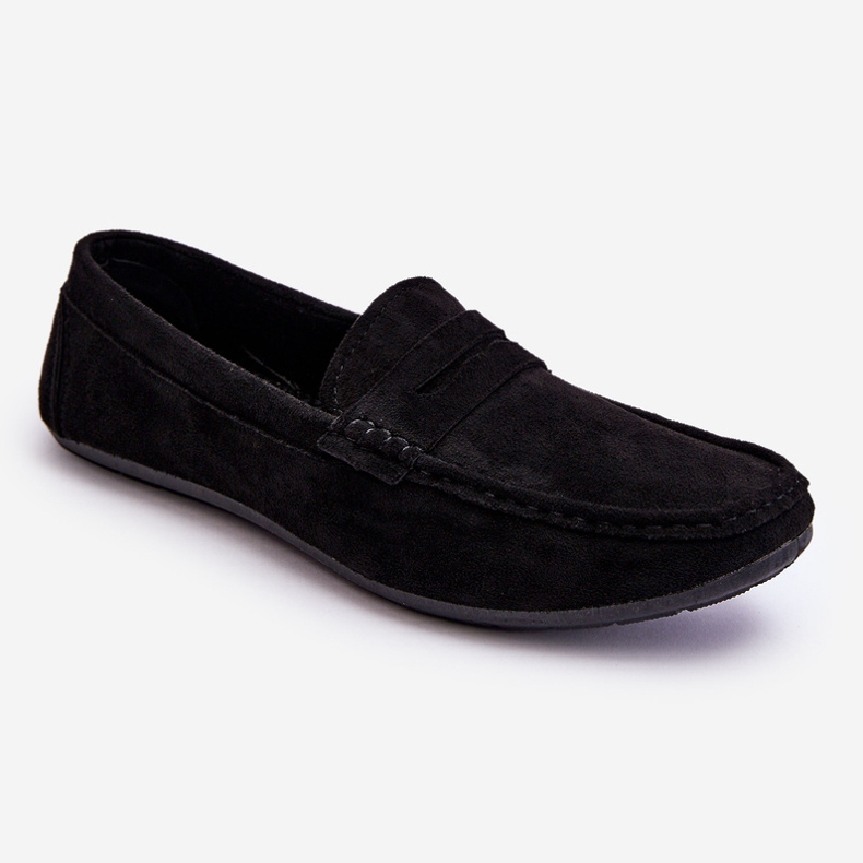 Herre ruskind Loafers Black Mack sort 1