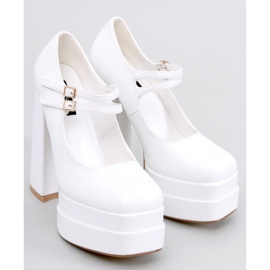BM Loit White kornplatformspumper hvid 2