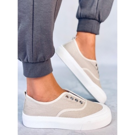 BM Kamio Beige sneakers til kvinder 2
