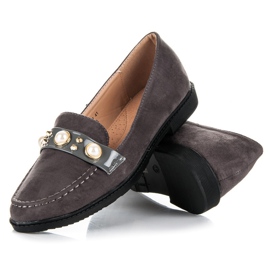 Seastar Loafers med ornamenter grå 2