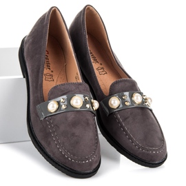 Seastar Loafers med ornamenter grå 1