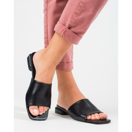 Klassiske sorte Shelovet-sandaler med hæle til kvinder 2