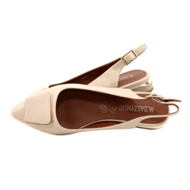 M.Daszyński Dame beige pumps Daszyński SA201-9 5