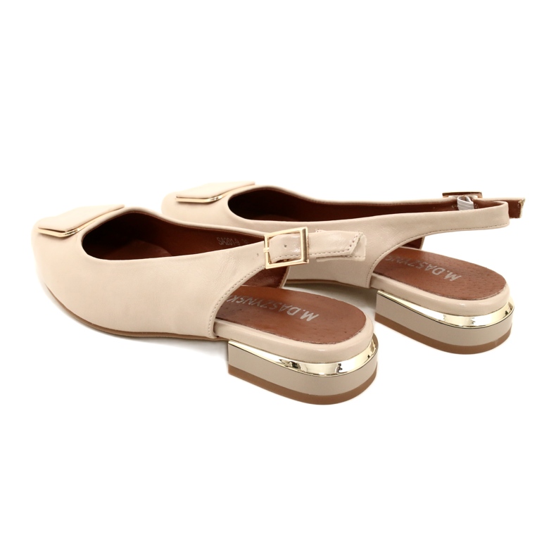 M.Daszyński Dame beige pumps Daszyński SA201-9 4