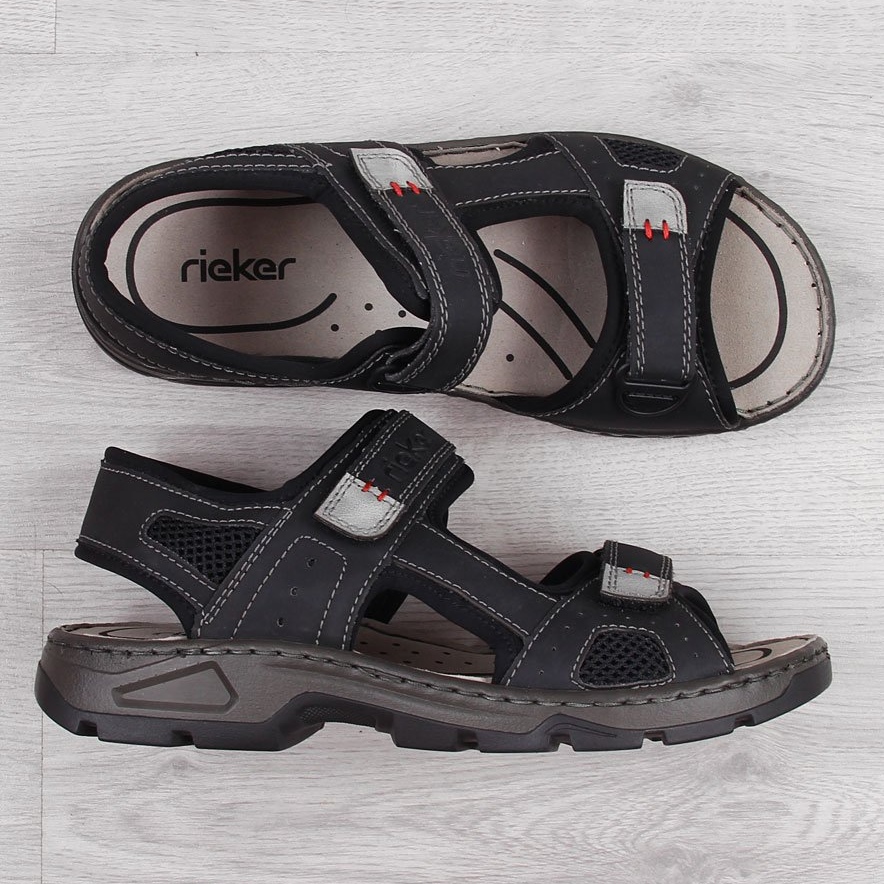 Rieker 26156 komfortable velcro-sandaler til mænd - KeeShoes