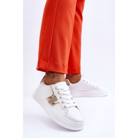 Diahna damesneakers hvid og guld 2
