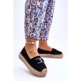 Klassiske Platform Espadrilles til kvinder Sort Maurine 2