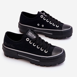 Stof Platform Sneakers Big Star LL274149 Sort 1