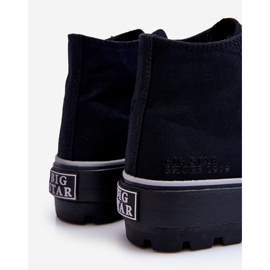 High Textile Platform Sneakers Big Star LL274155 Sort 1