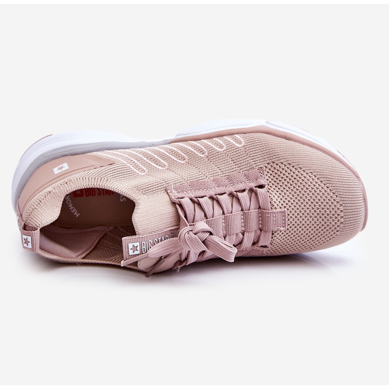 Slip-on sportssko til kvinder Memory Foam System Big Star LL274A141 Nude lyserød 1
