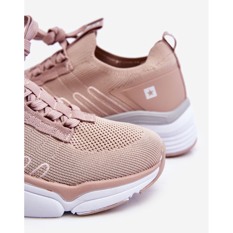 Slip-on sportssko til kvinder Memory Foam System Big Star LL274A141 Nude lyserød 2