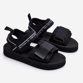 Velcro-sandaler til kvinder Big Star LL274784 Sort 1