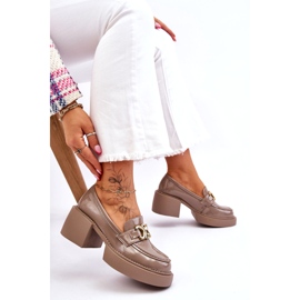 S.Barski Moderigtige pumps med massive hæle beige Imani 4