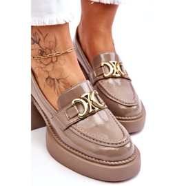 S.Barski Moderigtige pumps med massive hæle beige Imani 3