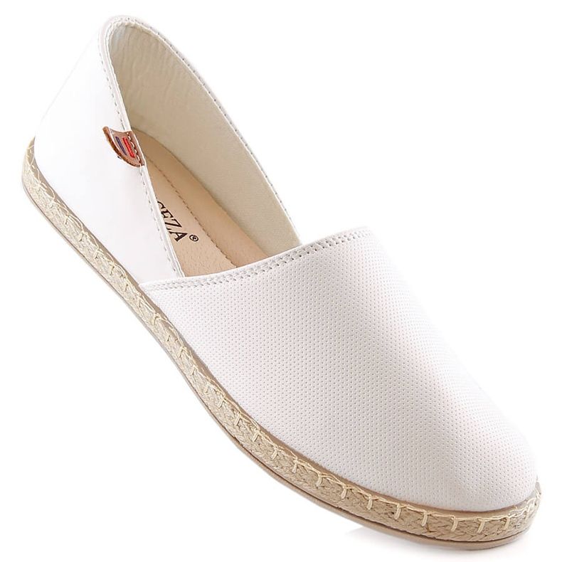 Hvide slip-on espadrillesko til kvinder Vinceza 34591 1