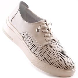 Damesko i beige læder, Filippo DP4405 1