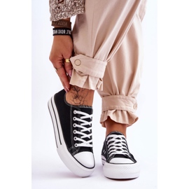 FB2 Sneakers til kvinder på en massiv platform, sort glød 1