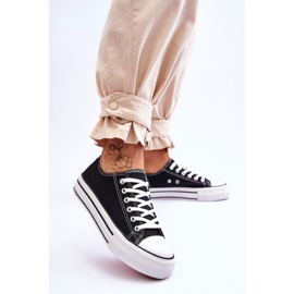 FB2 Sneakers til kvinder på en massiv platform, sort glød 2