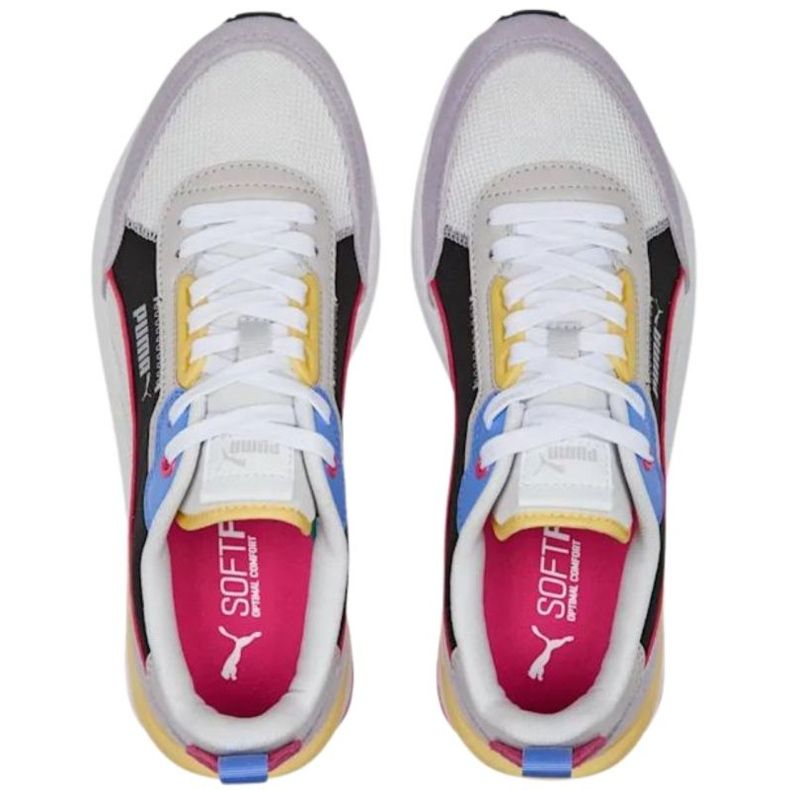 Puma R22 sko beige-sort-lilla 383462 24 flerfarvet 1