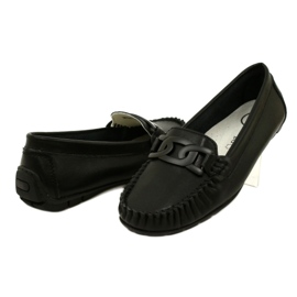Loafers i læder til kvinder Filippo DP4547 Sort 4