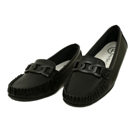 Loafers i læder til kvinder Filippo DP4547 Sort 3