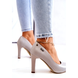 Kvinders pumps On a Heel Grey Sergio Leone Campbell grå 3