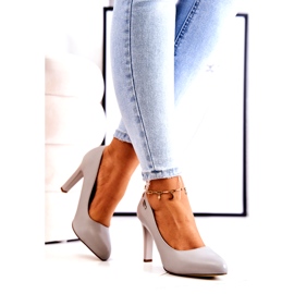 Kvinders pumps On a Heel Grey Sergio Leone Campbell grå 2