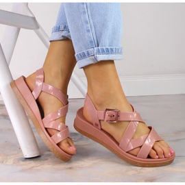 Komfortable elastiske sandaler til kvinder, duftende nøgen ZAXY Plena Sand JJ285094 lyserød 2