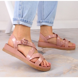 Komfortable elastiske sandaler til kvinder, duftende nøgen ZAXY Plena Sand JJ285094 lyserød 3