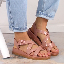 Komfortable elastiske sandaler til kvinder, duftende nøgen ZAXY Plena Sand JJ285094 lyserød 4