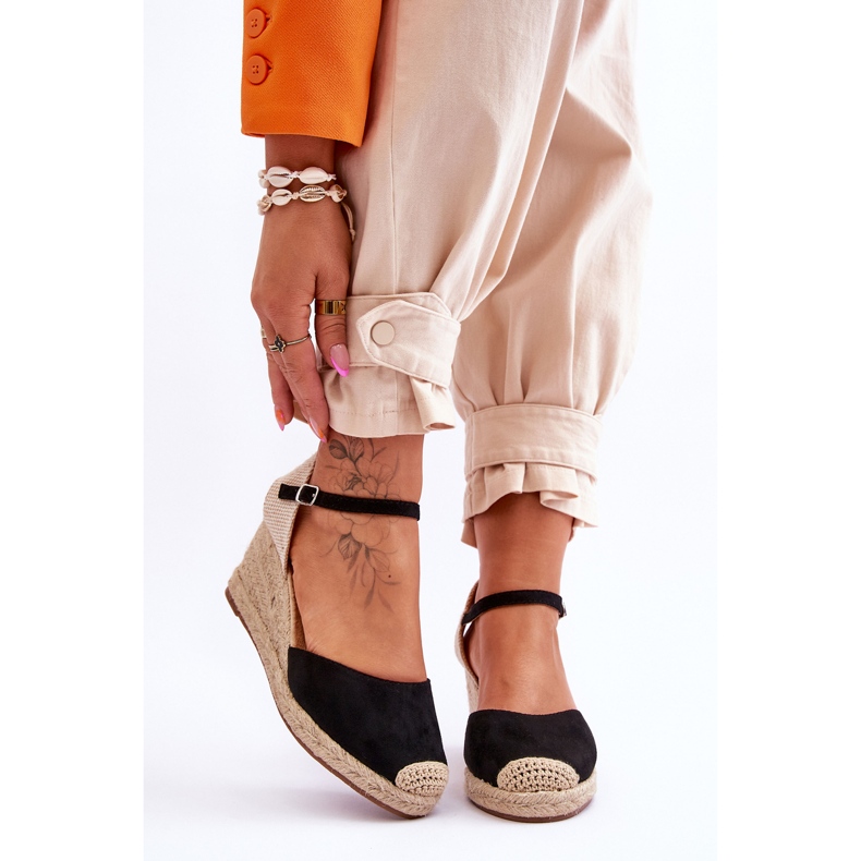 Ruskind Espadrilles Wedge Sandaler Sort Cammer 1