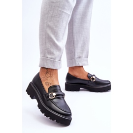 Dame Læder Loafers Sort Camerin 2