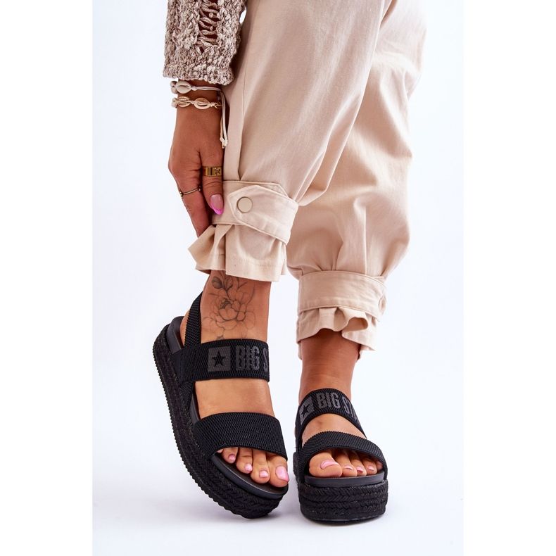 Damesandaler Big Star LL274856 Sort 1