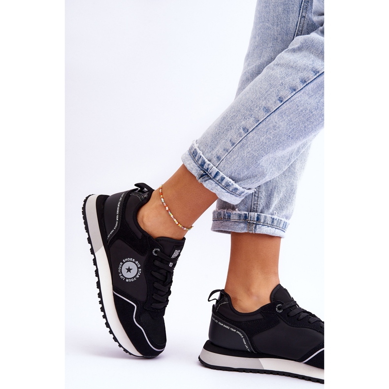 Damesneakers Memory Foam System Big Star LL274541 Sort 2