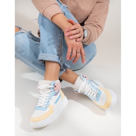Shelovet flerfarvede high-top sneakers til kvinder hvid 1